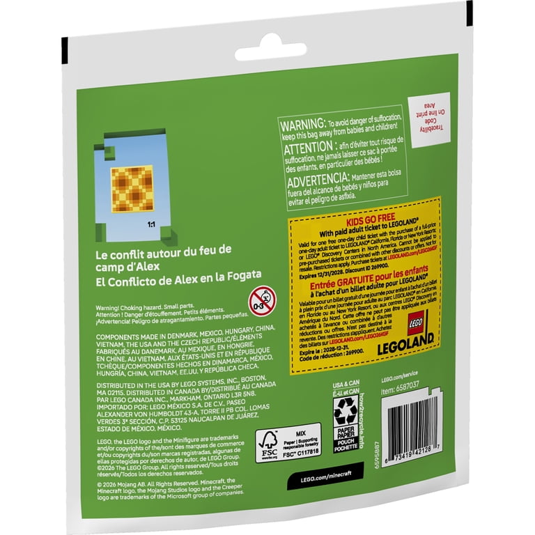 LEGO Minecraft Alex's Campfire Conflict 30732 - Walmart.com