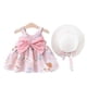 thumbnail image 5 of Vestido de verano para niña, vestido de princesa, vestido de princesa con lazo grande en el pecho de 12 a 34 años y sombrero, 5 of 6