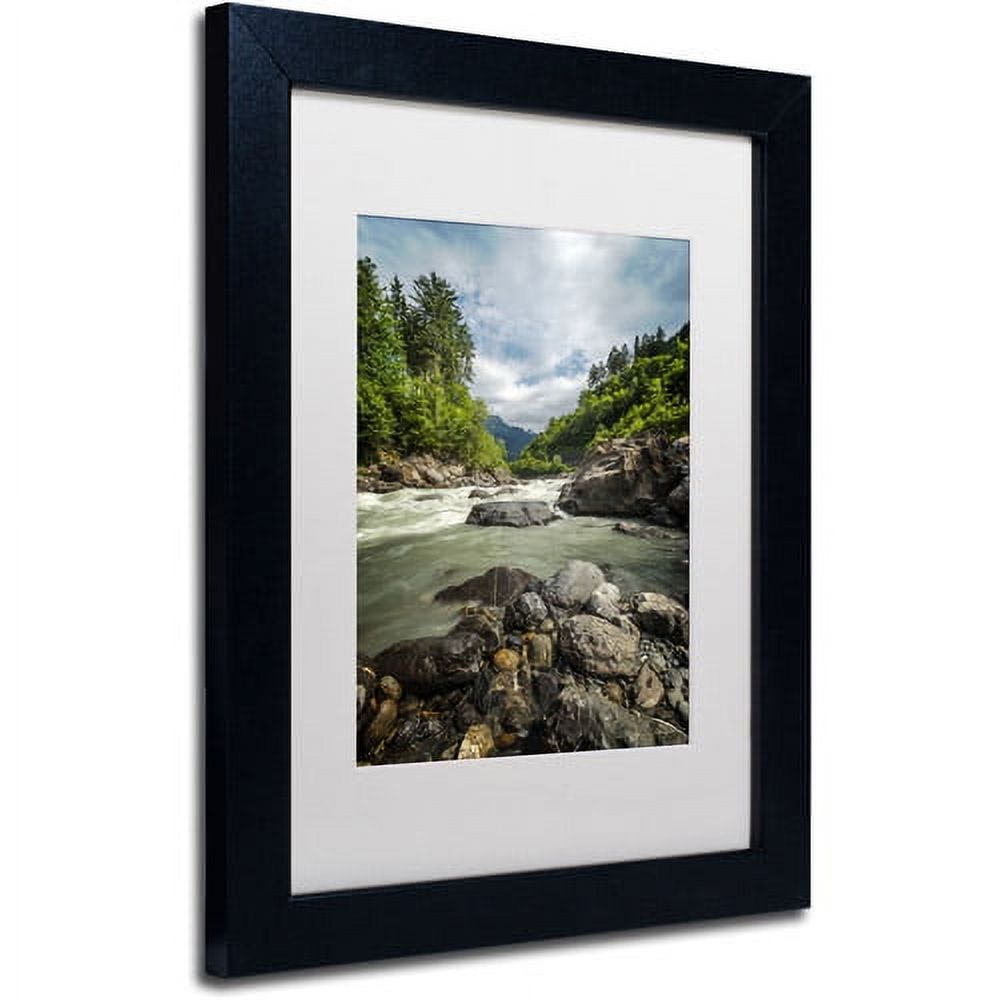 Trademark Fine Art "Waterland" Canvas Art by Philippe Sainte-Laudy, White Matte, Black Frame