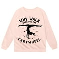 thumbnail image 4 of Tisuna Sweatshirt For Girls Boys Child Letter Print Long Sleeve Crew Neck Tops Casual Loose Autumn Winter Kids Pullover Sweatshirt Light Pink Size 5-6 Years, 4 of 4