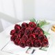 thumbnail image 5 of 12 PCS Artificial Roses, 50cm Single Long Stem Fake Rose (Wine Red), 5 of 5