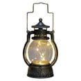 thumbnail image 1 of Battery Powered Vintage Hurricane Lantern Plastic LED Lamp with Dimmer Switch, 1 of 3