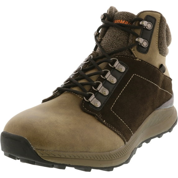 Khombu Men's Nelix Taupe High-Top Leather Hiking Boot - 12M