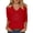 Red, variant on Women's 3/4 Sleeve Tops Summer Tee 250 Anniversary USA Elegant Independence Day Graphic Tee With Crew Neck Flutter Sleeves For Casual Patriotic Basic Tees S-5XL