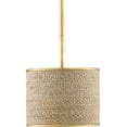 thumbnail image 5 of Gold Leaf Abaca Rope Tenby Oval Chandelier, 5 of 7