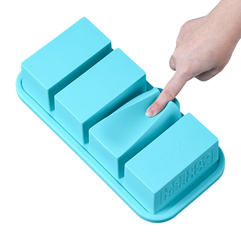 Souper Cubes 1/2 Cup Silicone Freezer Tray With Lid - Easy Meal  Prep Container and Kitchen Storage Solution - Silicone Mold for Soup and Food  Storage - Aqua – 1-Pack: Serving Trays