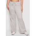 thumbnail image 3 of Women's Plus Size Drawstring Waist Pull On Flare Pants, 3 of 4