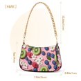 thumbnail image 3 of FORMRS Womens Shoulder Bag with Chain Strap Clutch Purse Cute Tote Handbag, Pink Kiwi, 3 of 7