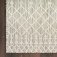 thumbnail image 6 of Nourison Positano Moroccan Trellis Flatweave Outdoor Rug Light Grey 2' x 6', 6 of 11
