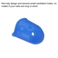 thumbnail image 4 of Uxcell Finger Tips Anti Slip Fingertip Protector, 10 Pack 25mm Silicone Finger Guard, Dark Blue, 4 of 6