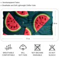 thumbnail image 2 of Watermelon Chic Chiffon Yarn Head Scarf - Translucent Light and Breathable Silk Chiffon Scarf for Women - 180*73 Size Elegant Fashion Accessory, 2 of 6