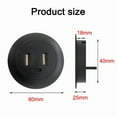 thumbnail image 3 of 2 x Desktop Hole Embedded USB Hub-Black, 3 of 5