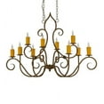 thumbnail image 6 of Meyda Tiffany 154997 Clifton 10 Light 48" Wide Taper Candle Style Chandelier, 6 of 7