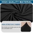 thumbnail image 4 of Restaurant bench cover stretch elastic fabric covered bench seat cushion cover kitchen restaurant bench seat protection cover (black, medium), 4 of 5