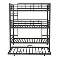 thumbnail image 5 of YDSM Metal Twin Size Triple Bunk Bed With Trundle, Black, 5 of 7