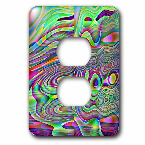 3dRose, Wild Abstract by Angelandspot, 2 plug outlet cover