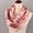 Pink, variant on Red Scarf Women Headband Scarves Silk Feeling Flower Printed Square Scarf Bandanas