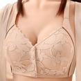 thumbnail image 2 of OVAFBAU Bras for Women Supportive Seamless Push Up Bra T-Shirt Bra Plus Size Wireless Bra Front Closure Push Up Breath Adjust Tank Women Underwears, 2 of 6