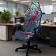 thumbnail image 5 of Whosucclay Cardinal Cherry Blossom Print Gaming Chair Cover, Stretchable Elastic Computer Desk Chair Cover with Armrest Covers, 4Pcs Soft Non Fading Office Chairs Covers Slipcovers, 5 of 8