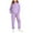 Purple, variant on Ulanda Girls 2 Piece Outfits Tracksuit Drop Shoulder Hoodie Half Zip Sweatshirt and Sweatpants Joggers Set with Pockets (Yellow, 13-14 Years)