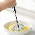 thumbnail image 4 of Xecvkr Stainless Steel Potato Masher Manual Crusher for Baby Food Puree Avocado Kitchen Tool with Comfortable Grip, 4 of 5