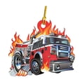 thumbnail image 4 of Fire Department Ornaments, Firefighter Ornament, Fireman Ornament, Firefighter Hanging Ornaments for Car Hanging Accessories, Car Pendant for Rear View Mirror, Gifts for Firefighters Friends Family, 4 of 7