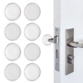 thumbnail image 1 of 8 Piezas de Topes de Puerta de 3.1 Pulgadas para Protector de Pared, Bumpers de Pomo de Puerta de Silicona Transparentes, 1 of 6