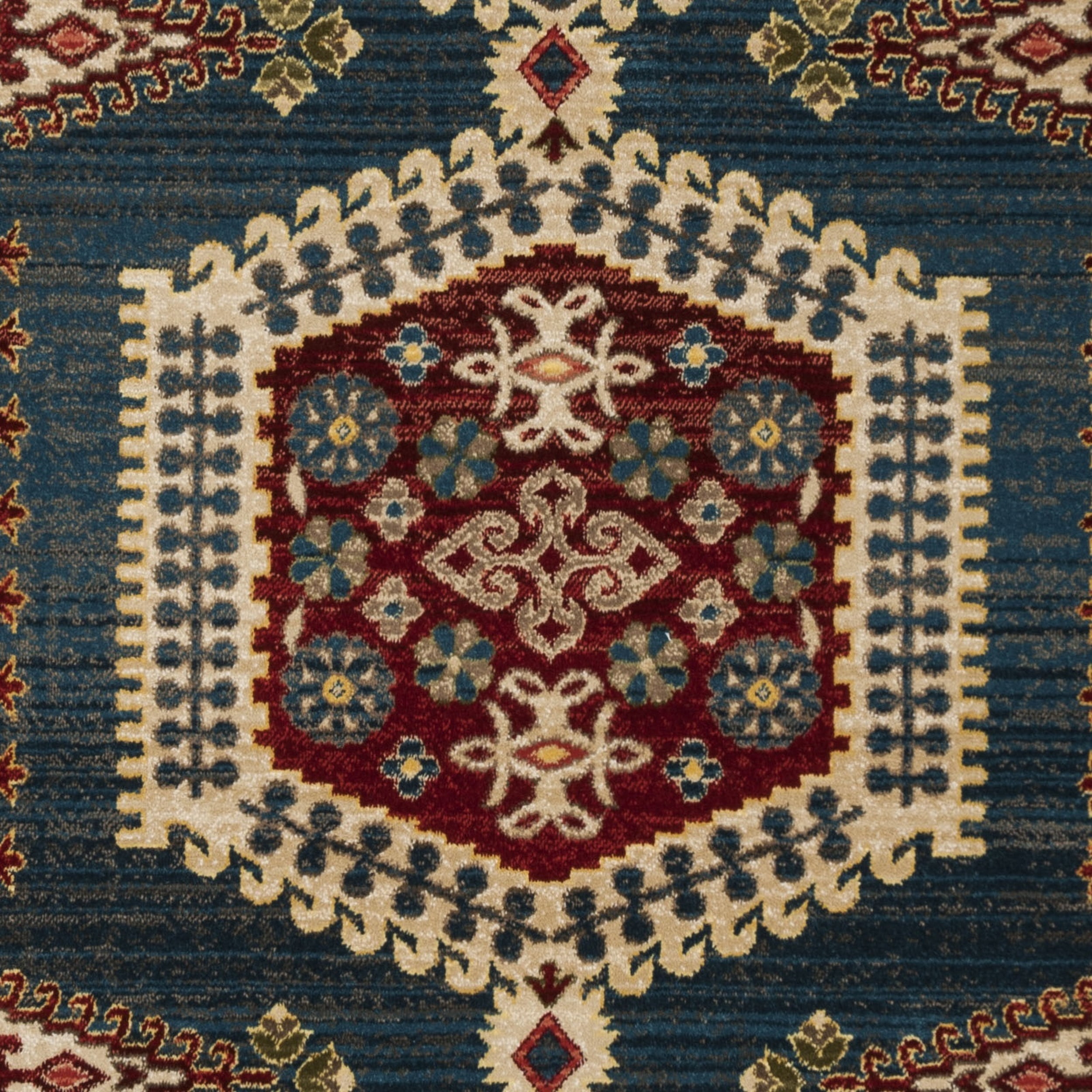 SAFAVIEH Kashan Pemala Oriental Area Rug, Navy Blue/Ivory, 3'3" x 4'10"