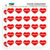"I Love Heart - Sports Hobbies - Inventing - 1"" Scrapbooking Crafting Stickers"