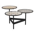 thumbnail image 1 of SEI Furniture Lorengo Outdoor 3-Tier Cocktail Table w/Multi-Color Tile in Black, 1 of 3