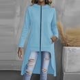 thumbnail image 2 of Puntoco Womens Fall Long Cardigan Sweater Open Front Duster Hooded Cardigan with Pockets Halloween Fall, 2 of 8