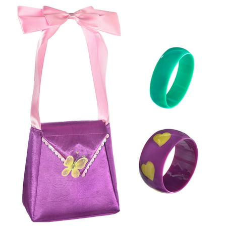 Fancy Nancy Halloween Costume Accessory Kit for Girls, Includes Purse, Bracelets and Shoe Clips, by Party City