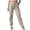 Beige, variant on Luwomo Casual Pants Womens High Waist Floral Print Boho Beach Elastic Waist Long Straight Leg with Pockets Regular Trousers Beige,L