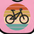 thumbnail image 4 of Inktastic Bicycle Vintage Cyclist Sunset Boys or Girls Baby Bib, 4 of 4