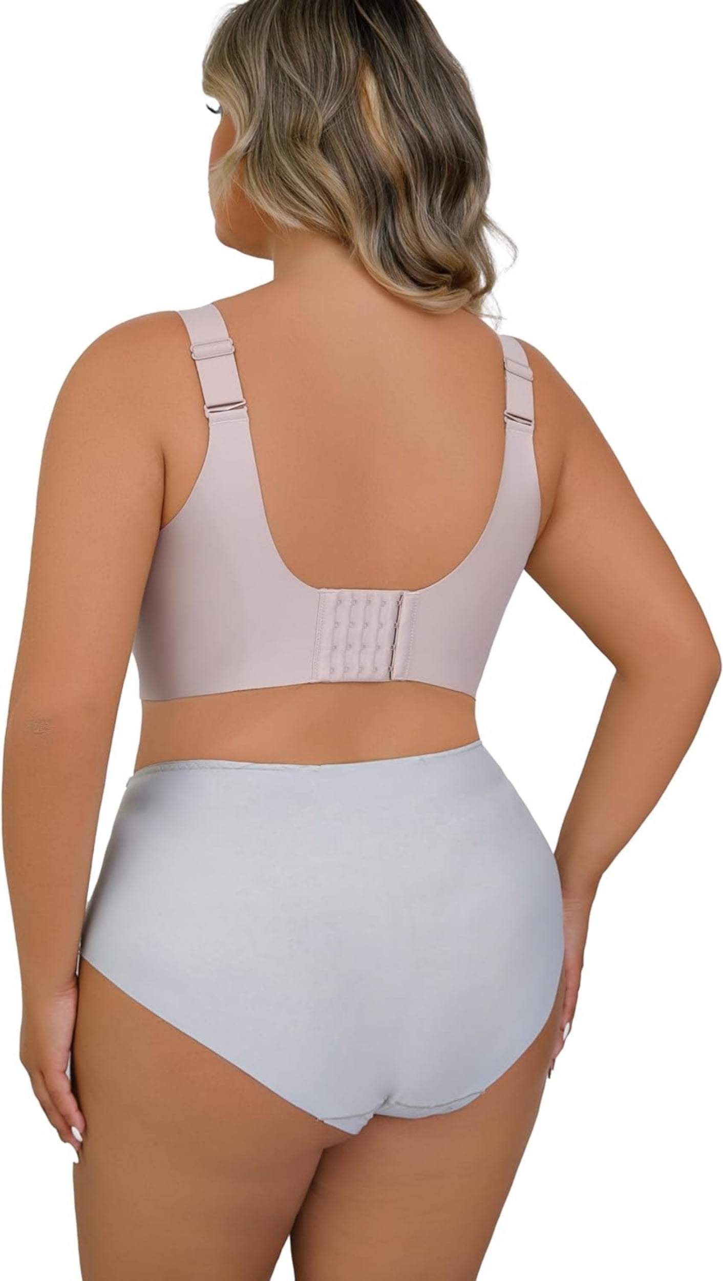 Daystry Plus Size Everyday Bras for Women Full Coverage Soft Sleep Wirefree Bras New Upgrade