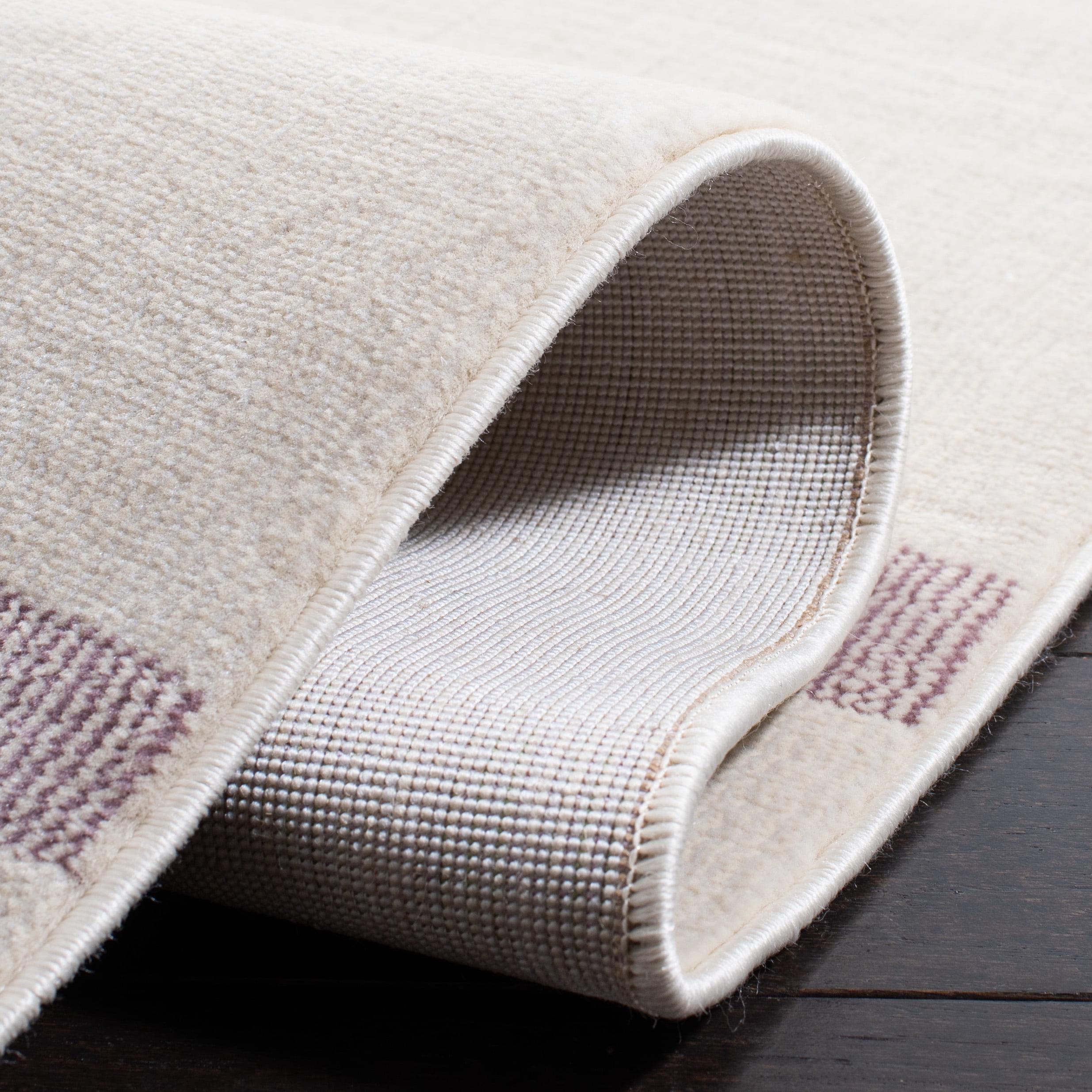 SAFAVIEH Orwell Isidora Striped Area Rug, Ivory/Pink, 9' x 12'