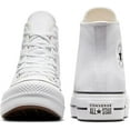 thumbnail image 2 of Converse Chuck Taylor All Star Lift High Top Sneakers, White/Black/White, Women 12 Men 10 Medium US, 2 of 7