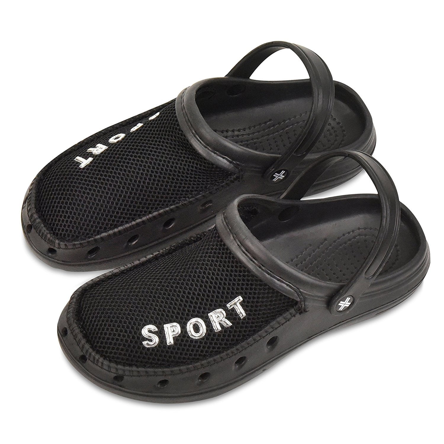 Roxoni Mens Rubber Clog SandalsWaterproof with Mesh UpperSizes 8 to