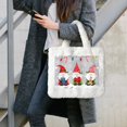 thumbnail image 7 of Yiaed Merry Christmas Gnome1 Print Fluffy Shoulder Bag Plush Bags Women Ladies Tote Bag Fluffy White Furry Purse Handbag for Autumn and Winter, 7 of 7