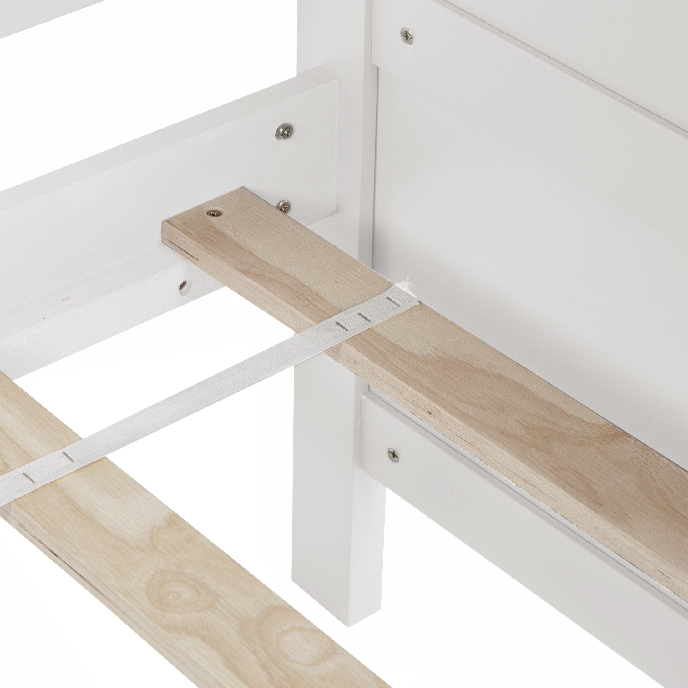 Noble House Deborah Contemporary Twin Daybed with Two Storage Drawers, Solid Pine Wood Frame, White