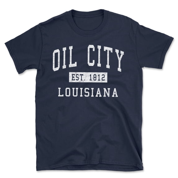 Oil City Louisiana Classic Established Men's Cotton T-Shirt