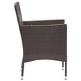 thumbnail image 5 of vidaXL 3 Piece Garden Dining Set Brown, 5 of 5