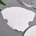thumbnail image 4 of 600pcs Folding Blank Paper Jewelry Display Cards Used for Necklace and Bracelet White 106x44x0.35mm Hole: 2~3mm, 4 of 5