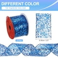 thumbnail image 2 of Uxcell Glitter Mesh Wired Ribbon for Bows Making Wedding Decor Gifts Crafts Dark Blue, 2 of 6