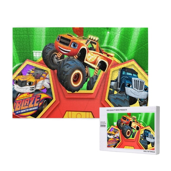 Blaze And The Monster Machines Jigsaw Puzzle,1000 puzzle pieces Gift Toys Art Home Decor