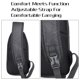thumbnail image 5 of Bolso bandolera tipo bandolera, bolso de hombro de nailon ultraligero resistente al agua, 5 of 8