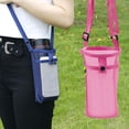 thumbnail image 2 of YIFAEUX Water Bottle Bag with Strap Mesh Water Bottle Holder Crossbody Sling Bag Adjustable Water Bottle Carrier for Walking Sports Hiking Camping, 2 of 7
