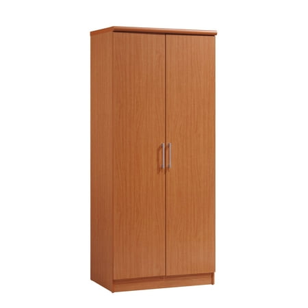 Hodedah 2-Door Wardrobe with 4-Shelves, Cherry