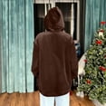 thumbnail image 5 of Stralyhd Cat Pouch Hoodie for Women Cozy Soft Dog Pouch Sweatshirts Velvet Pet Care Hoodie Long Sleeve Pet Carrier Pullover Coffee XL, 5 of 5