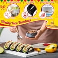 thumbnail image 4 of Soporte para tacos Baderke individual, 24 unidades, plástico negro, apto para lavavajillas, 4 of 7